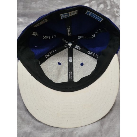 Chicago Cubs‎ New Era Cooperstown Blue white fitted hat 7 - Picture 7 of 8